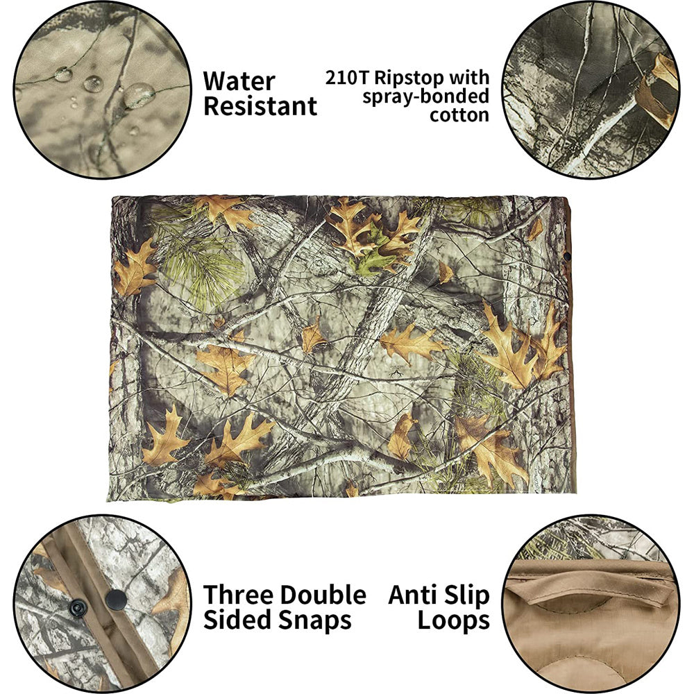 Kylebooker Camo Woobie Blanket Waterproof Poncho Liner for Outdoor Camping; Hiking; Hunting; Survival; Backpacking; Picnicking Doba